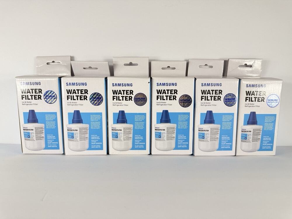 Genuine Samsung DA29-00003G Refrigerator Ice & Water Filter New Sealed 6 Pack